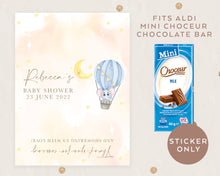 Load image into Gallery viewer, 8pcs Personalised Baby Elephant Style Chocolate Wrapper, Aldi Chocolate Wrappers, Baby Shower Party Elephant Candy Bars Wrappers
