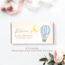 Load image into Gallery viewer, 8pcs Personalised Baby Elephant Style Chocolate Wrapper, Aldi Chocolate Wrappers, Baby Shower Party Elephant Candy Bars Wrappers
