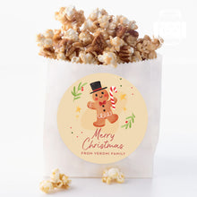 Load image into Gallery viewer, Personalised Christmas Watercolour Gingerbread Man Illustration Stickers
