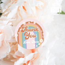Load image into Gallery viewer, Groovy Style Stickers Kids Birthday Party Stickers Thank You Stickers
