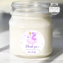 Load image into Gallery viewer, Personalised Cute Unicorn Watercolour Style Birthday Party Stickers
