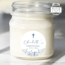 Load image into Gallery viewer, Hand Drawn Floral Style Christening Stickers Baptism Stickers Thank You Stickers
