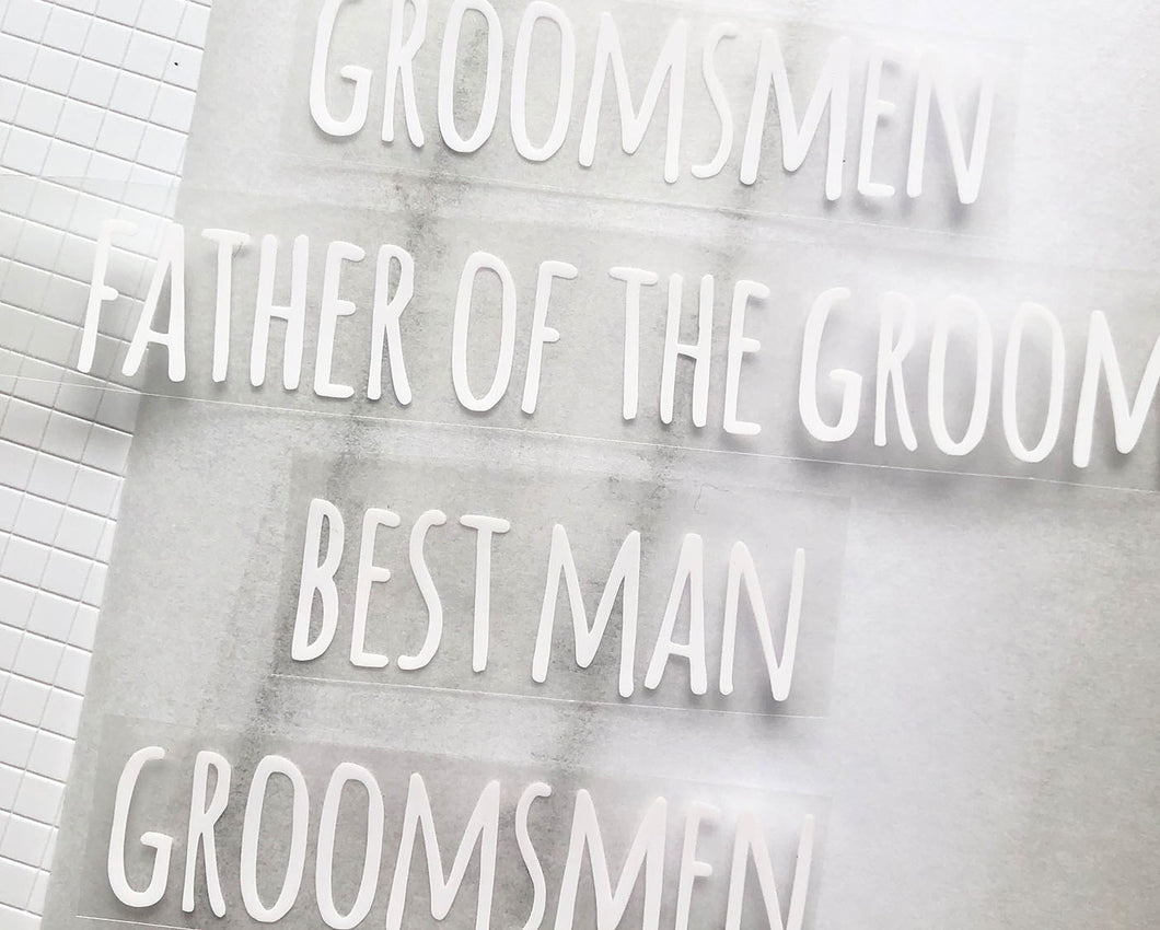 Personalised Name Iron On Stickers