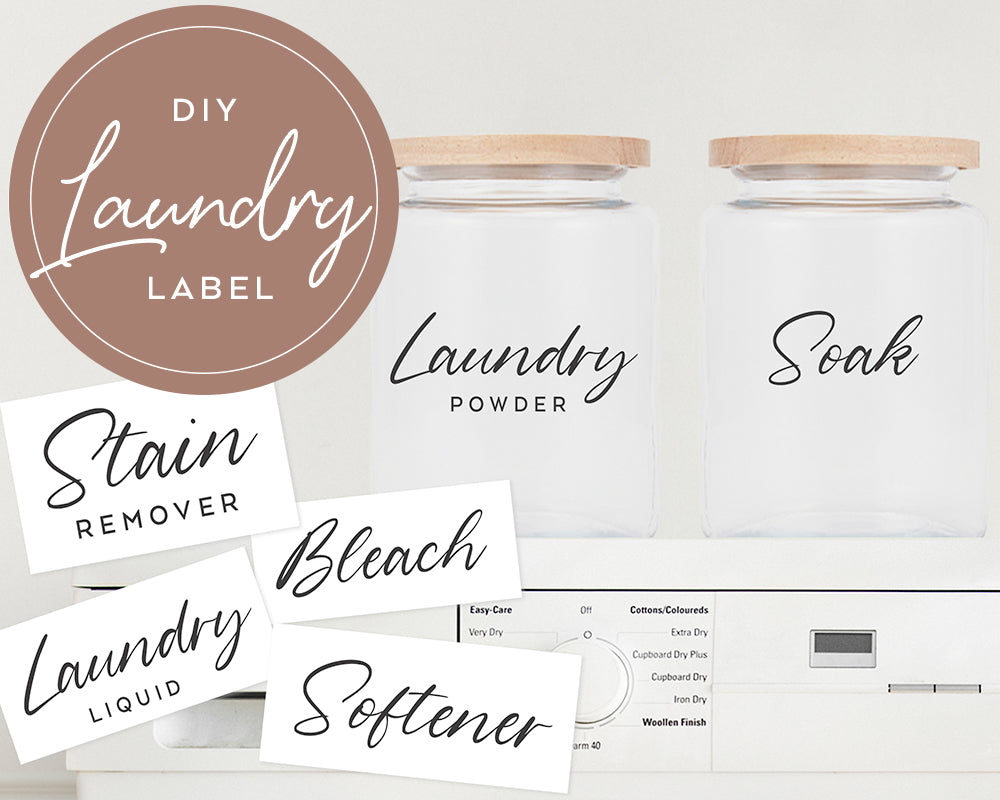 Personalised Laundry Storage Labels - Geraldo Style