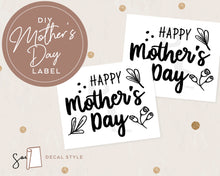 Load image into Gallery viewer, Happy Mother&#39;s Day DIY Wine Glass Gift Box Stickers
