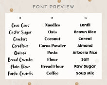 Load image into Gallery viewer, Pantry Labels Starter Pack (Set of 27)
