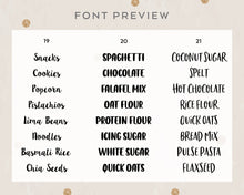 Load image into Gallery viewer, Premium Vinyl Storage Tub Fridge Label Custom Made Storage Tub Label
