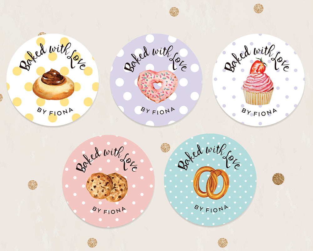 Small Business Baked with Love Stickers