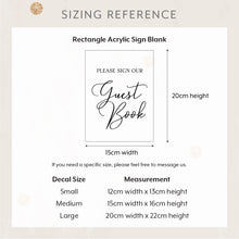 Load image into Gallery viewer, Please Sign Our Guest Book Decal Event Wedding DIY Decal
