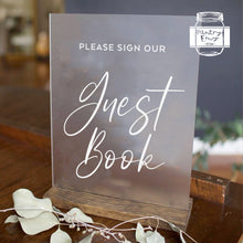 Load image into Gallery viewer, Please Sign Our Guest Book Decal Event Wedding DIY Decal
