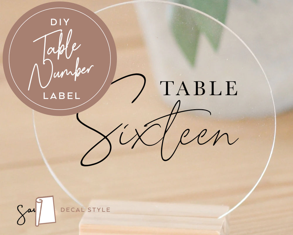 Event Table Number Stickers