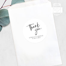 Load image into Gallery viewer, Thank You Wedding Minimalist Style Wedding Thank You Stickers Favours Stickers

