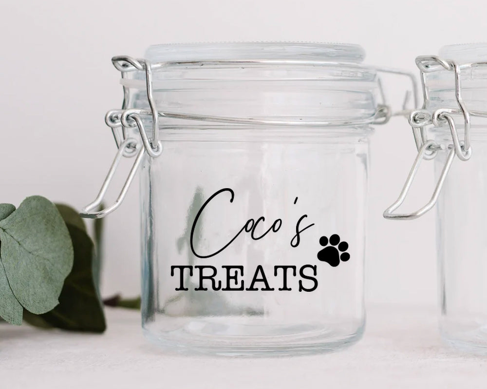 Pet Treats Jar Stickers