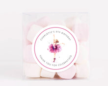 Load image into Gallery viewer, Personalised Ballerina Watercolour Style Birthday Party Stickers, Girls Party Stickers
