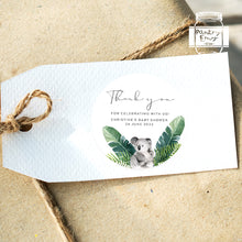 Load image into Gallery viewer, Watercolour Koala Baby Shower Thank You Stickers Favour Stickers
