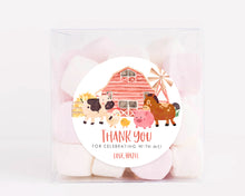 Load image into Gallery viewer, Watercolour Farm Aniamls Style Birthday Party Stickers, Kids Party Stickers
