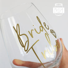 Load image into Gallery viewer, Bride Tribe Hen Party Wine Glass Stickers
