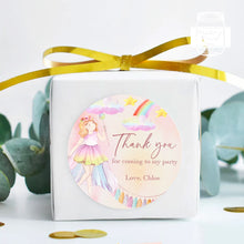 Load image into Gallery viewer, Watercolour Fairy Tale Style Birthday Party Stickers, Girls&#39; Party Stickers
