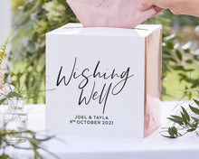 Load image into Gallery viewer, Custom Wedding Card and Wishes Well Decal, Wedding Sticker, Cards and Wishes Sticker
