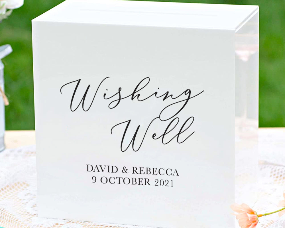 Custom Wedding Card and Wishes Well Decal, Wedding Stickers Custom Made, Sticker Only, Wedding DIY Project