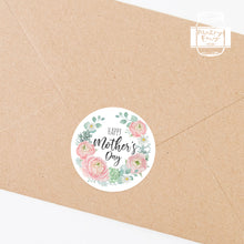Load image into Gallery viewer, Happy Mother&#39;s Day Watercolour Floral Style Gift Stickers
