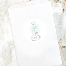 Load image into Gallery viewer, Personalised Minimalist Style Bunny Easter Gift Stickers
