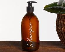 Load image into Gallery viewer, Personalised Pump Bottle Labels, Shampoo Labels, Body Wash Labels - Geraldo Style
