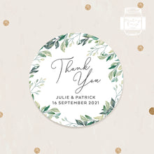 Load image into Gallery viewer, Greenery Leaf Style Wedding Stickers
